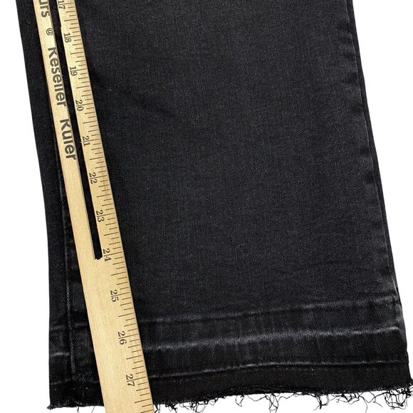 INC Core Denim Straight Women's High Rise Mom Jeans Black 12/31 MSRP: $69 - Picture 4 of 16